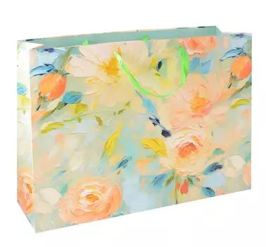 Пакет А3+ 40*50*15 "Нежные пионы" жен., бум.мат.ламинат