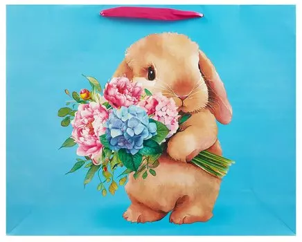 Пакет А3+ 40*50*15 "Улыбнись" дет., бум.мат.ламинат, ассорти