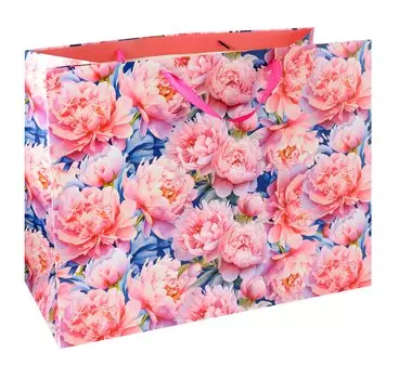 Пакет А3+ 40*50*25 "Пионы" жен., бум.мат.ламинат