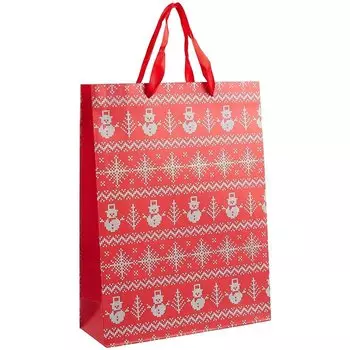 Пакет А3 42*32*11,5"New year s gift" Новый год, бум.мат.ламинат