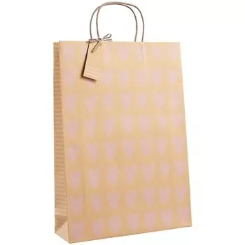 Пакет А3 46*33*10 "Розовые сердца" жен.