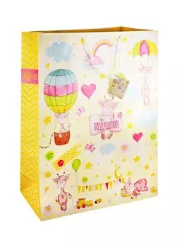 Пакет А3 48,3*63*17,8 "Жирафики", дет., бум.мат.ламинат