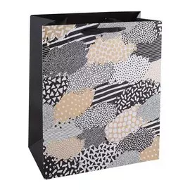 Пакет А4 26*32*12 "Ассиметрия" нейтр., бум., мат.пленка, тиснение