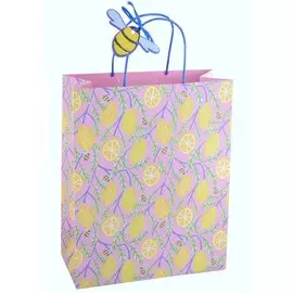 Пакет А4 26*32*12 "Лимонная роща" жен., бум., мат.ламинация