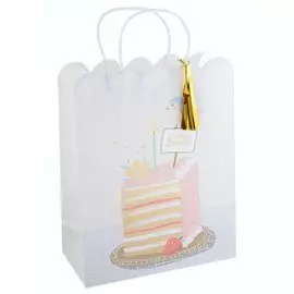 Пакет А4 26*32*12 "Party in on!" нейтр., бум., тиснение золот.фольгой, кисточка