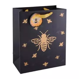 Пакет А4 26*32*12 "Золотая пчела" нейтр., бум., мат.пленка, тиснение, тег