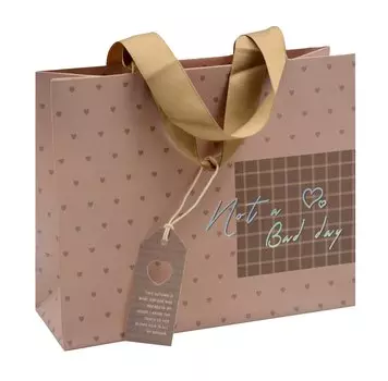 Пакет А4 26,5*33*10 "Not bad day" нейтр., бум.мат.ламинат