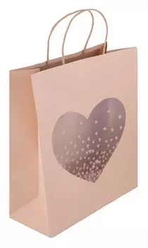 Пакет А4 28*32*12 "Craft heart" жен., бум.мат.