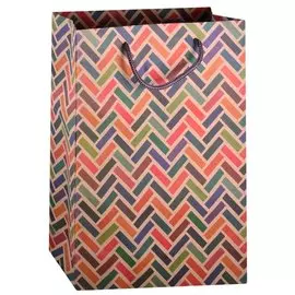 Пакет А4 32*23*9 «Geometry» крафт, женск.