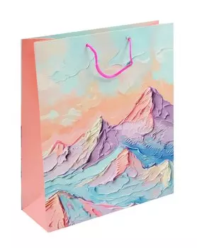 Пакет А4 32*26*10 "Горы. Basic" нейтр. бум.мат.ламинат