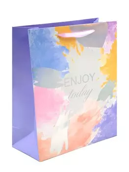 Пакет A4 32*26*12 "Enjoy today" жен., бум.мат.ламинат