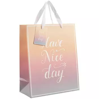 Пакет А4 32*26*12 Have A Nice Day нейтр., бум.мат.ламинат