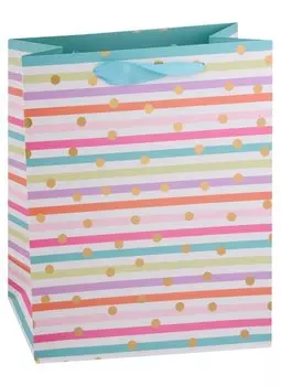 Пакет А4 32*26*12 "Bright stripes" нейтр. бум.мат