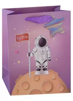 Пакет А4 32*26*12 "Яркий космос" дет., бум.мат