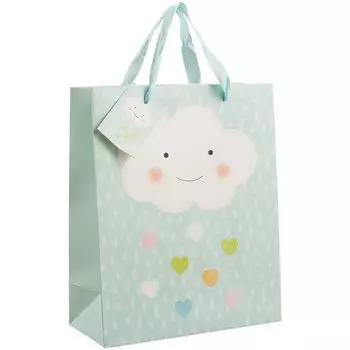 Пакет А4 32*26*12 Rainbow hearts нейтр., бум.мат.ламинат