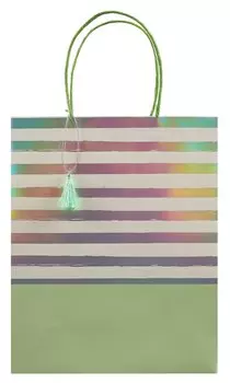 Пакет А4 32*26*12 "Сияющие полосы" жен., бум.мат.ламинат