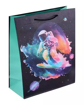 Пакет А4 32*26*12 "Space skate" дет., бум.мат.ламинат