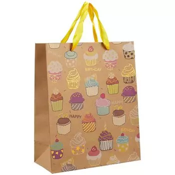 Пакет А4 32*26*12 Сupcakes жен., бум.мат.ламинат