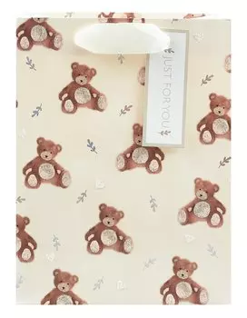 Пакет А4 32*26*12 "Сute bear" дет., бум.мат