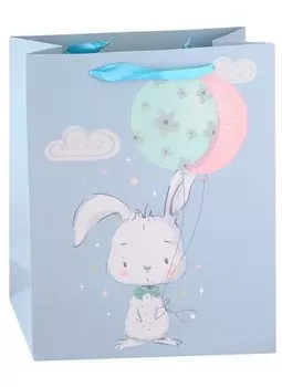 Пакет А4 32*26*12 "Зайка" дет., бум.мат