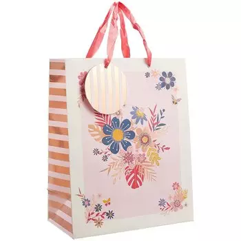 Пакет А4 33*26*13 Цветочное настроение жен., бум.мат.ламинат