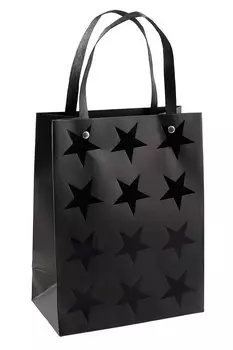 Пакет А5 23*18*10 "Black Stars" нейтр., бум.мат