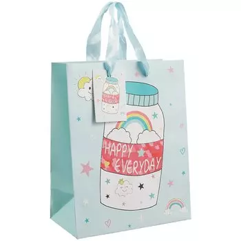 Пакет А5 23*18*10 Happy every day нейтр., бум.мат.ламинат