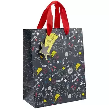 Пакет А5 23*18*10 Космос граффити нейтр., бум.мат.ламинат