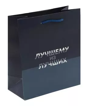 Пакет А5 23*18*10 "Лучшему из лучших. Basic" нейтр., бум.мат.ламинат