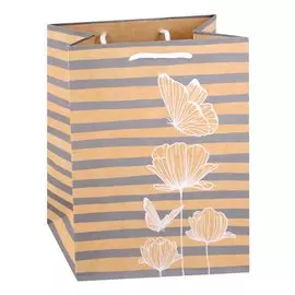 Пакет А5 23*18*10 "Бабочка" жен., крафт