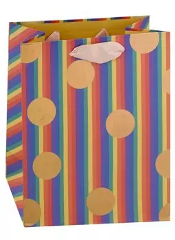 Пакет А5 23*18*10 "Bright stripes" нейтр., бум.мат