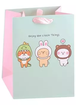 Пакет А5 23*18*10 "Kawaii. Зверюшки" дет., бум.мат.ламинат