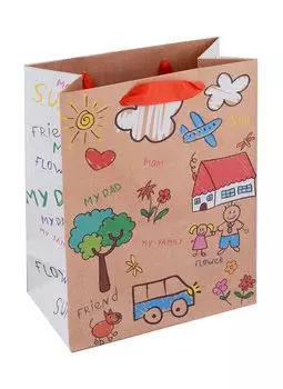 Пакет А5 23*18*10 "My family" дет., бум.мат.ламинат