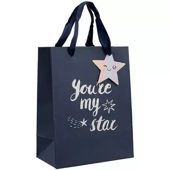 Пакет А5 23*18*10 "My star" Новый год, бум.мат.ламинат