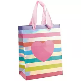 Пакет А5 23*18*10 "Сердечко" жен., бум.мат.ламинат
