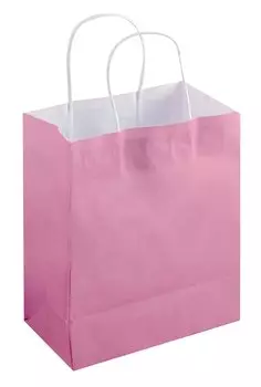 Пакет А5 23*18*10 "Розовый" крафт