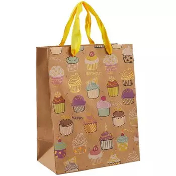 Пакет А5 23*18*10 Сupcakes жен., бум.мат.ламинат