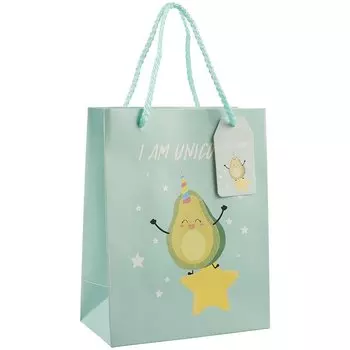 Пакет А5 23*18*10 Весёлые авокадо жен., бум.мат.ламинат, ассорти