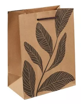 Пакет А5 23*18*10 "Ветка"крафт, женск.