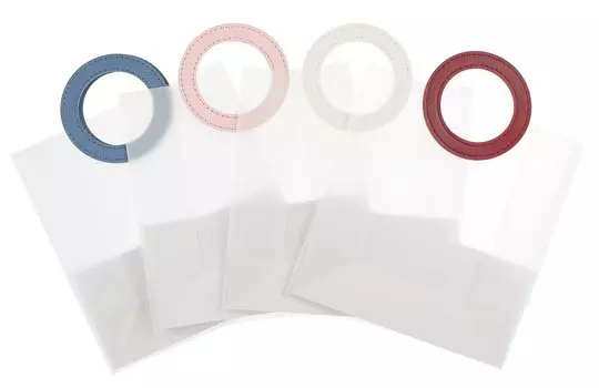 Пакет А5 23*18*11 прозрачный, с кругл. ручками, пластик