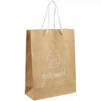 Пакет А5 "Для тебя" крафт, женск.