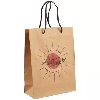 Пакет А5 "Улыбнись" крафт, нейтр.