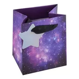 Пакет А6 10*12*8 "Млечный Путь" нейтр., бум., мат.пленка, тег с тиснением