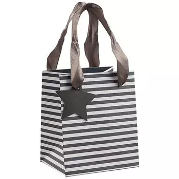 Пакет А6 12*10*8 "Gray stripes" нейтр., бум.мат.ламинат