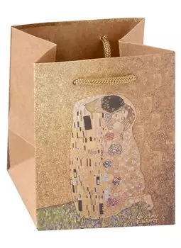 Пакет А6 12х10х8 "Поцелуй крафт, женск.