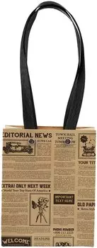 Пакет А6 14*11,5*6 "City newspaper" нейтр., бум.мат.ламинат