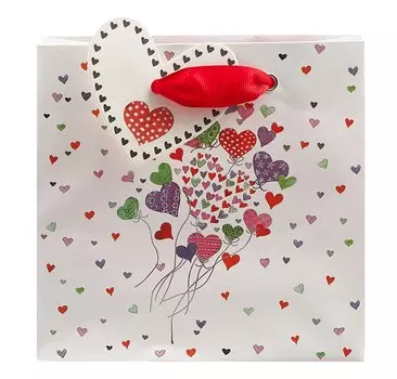 Пакет А6 14*11,5*6 "Воздушные шары" жен., бум.мат.ламинат