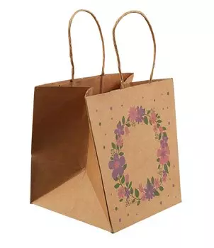 Пакет А6 14*16*14 "Цветы" нейтр, для цветов в горшке