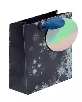 Пакет А6 14.5*11.5*6 "Снежинка" НГ, бум.мат.ламинат