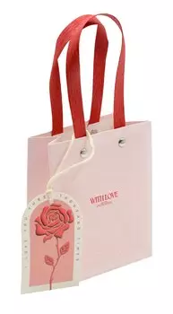 Пакет А6 14.5*11.5*6 "With love" жен., бум.мат.ламинат